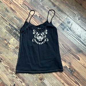 Luck brand size small embroidered roped tank